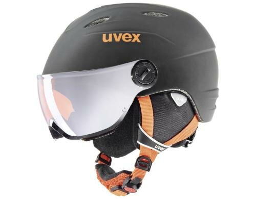 uvex Helm junior visor pro Gr.1, black-orange mat