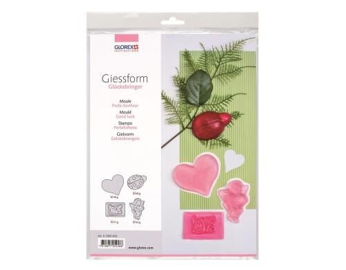 Glorex Seife Giessform Glücksformen