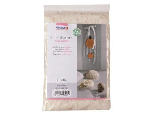 Glorex Seifenflocken zum Kneten weiss, 500g