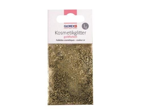 Glorex Kosmetikglitzer 1g gold
