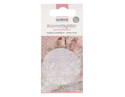 Glorex Kosmetikglitzer 1g perlmutt