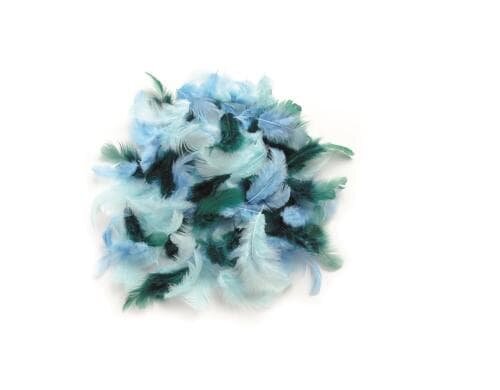 Glorex Deco-Federn 10g türkis mix