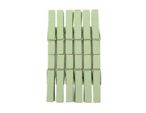 Glorex Wäscheklammer aus Holz 4.8 cm, 12 Stück, hellgrün