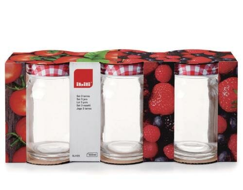 Ibili Einmachgläser 0.5 Liter 3 Stück