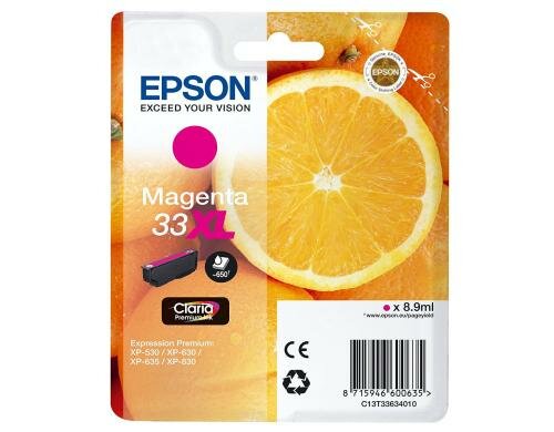 Tinte Epson C13T33634012, magenta, 650 S. Expression Home XP-530, XP-630, XP-635/830
