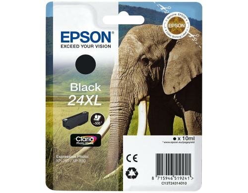 Tinte Epson C13T24314012, Nr. 24XL, schwarz Expression Photo XP-750, XP-850, XP-760,
