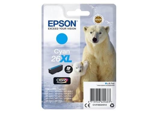 Tinte Epson C13T26324012 XL, cyan, 9.7ml Expression Premium XP-600, XP-605