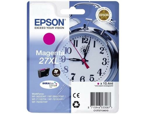 Tinte Epson C13T27134012 Nr. 27XL, magenta WF 3620/7620 1100 Seiten