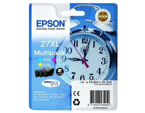 Tinte Epson C13T27154012 Nr. 27XL CMY WF 3620/7620