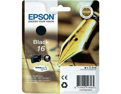 Tinte Epson C13T16214012 black 16 DURABrite single pack