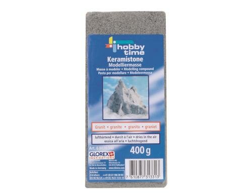 Glorex Modelliermasse Keramistone 400g, Granit, lufttrocknend