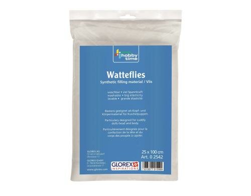 Glorex Watteflies weiss 25 x 100 cm, Schneedekoration