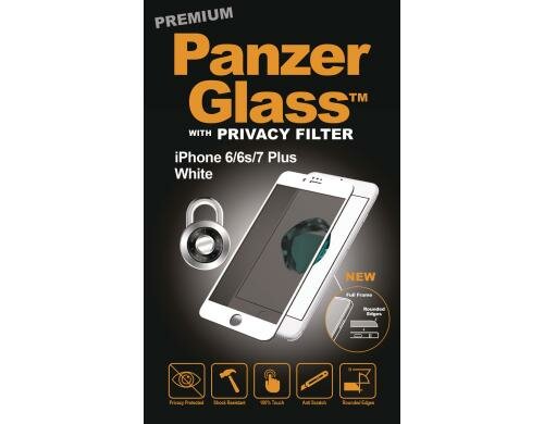 Panzerglass Displayschutz Premium Privacy für iPhone 6/6s/7/8 Plus white