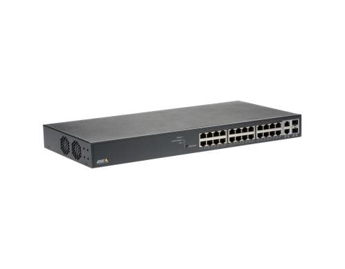 AXIS T8524 24 Port PoE+ Switch, Managed, Gigabit, 370W Budget, DHCP, 2x SFP/RJ45
