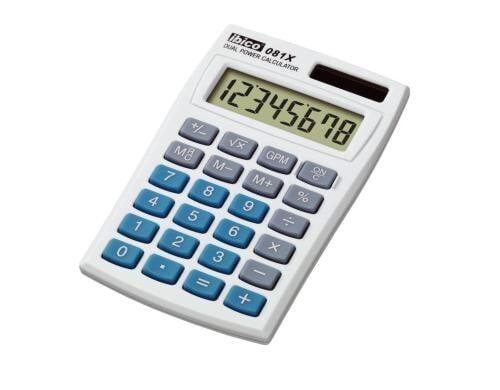 Ibico Tischrechner 081X 8-stelliges LCD-Display