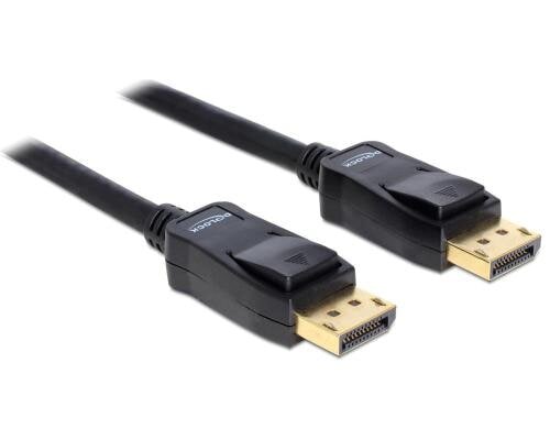 Delock DisplayPort - Displayport Kabel, 1m bis 3820 x 2160@60Hz, Pin20 verbunden 3,3V