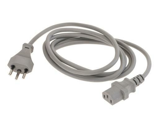 TD-Apparatekabel 2 m grau, 3x 0.75 mm2 T12 - C13 angespritzt