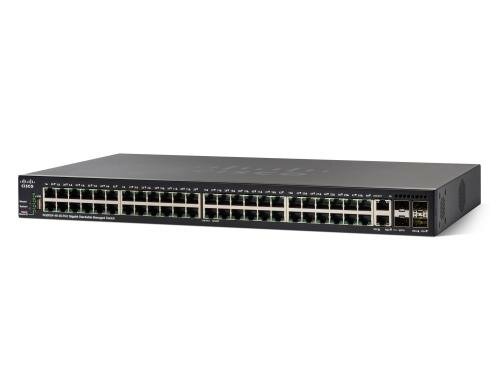 Cisco SG350X-48: 48 Port Managed Switch 48xGE, 2xSFP+, 2xSFP+/RJ45 10G
