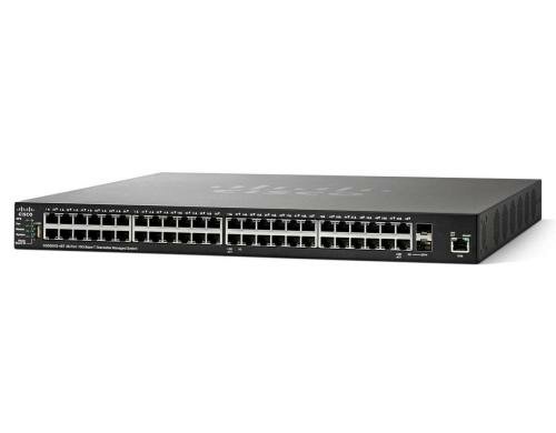 Cisco SG350X-48MP: 48 Port Managed Switch 48x GE PoE+ (740W), 2xSFP+, 2xSFP+/RJ45 10G