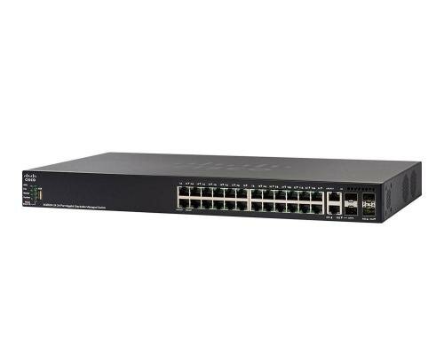 Cisco SG550X-24MP: 24 Port Managed Switch 24xGE PoE+ (382W), 2xSFP+/RJ45 10G