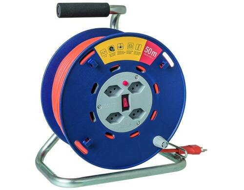 STEFFEN STERO LOOP Kabelrolle 50m 4xT13, 3x1.5mm2, Thermoschutz, Konusbremse