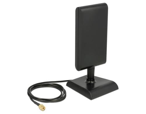 Delock WLAN Antenne, 6-9dBi, 1m Kabel RP-SMA, Dualband 2.4 Ghz & 5Ghz, Magnetfuss