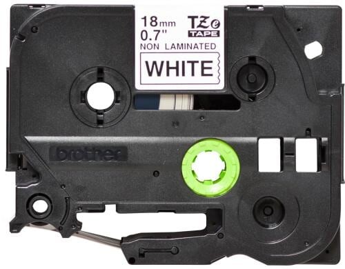 Brother P-touch Schriftband TZE-N241 nicht laminiert,scharz auf weiss, 18mm, 8m