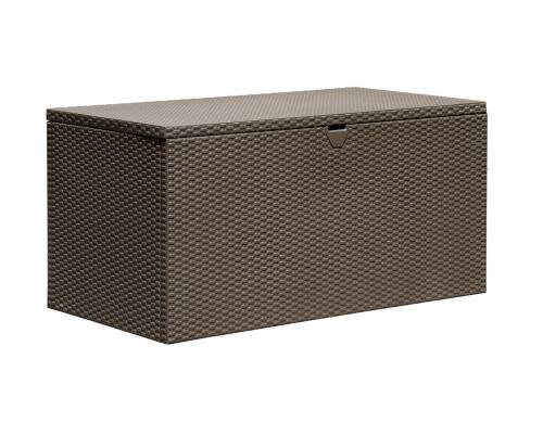 Spacemaker Metallkissenbox espresso, 133x70x65cm
