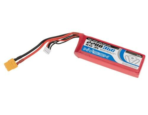 nVision LiPo-Akku 11.1V 2200mAh 35C XT60 110x36x19mm 140g