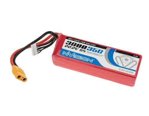 nVision LiPo-Akku 22.2V 3800mAh 35C XT90 144x44x38mm 450g