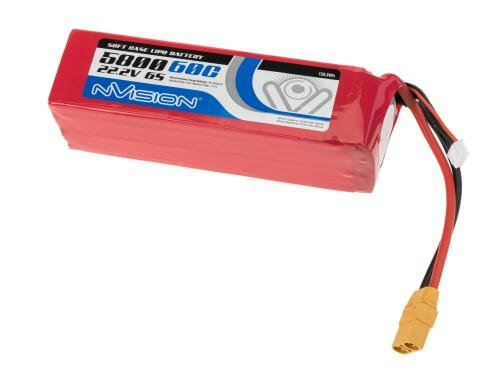 nVision LiPo-Akku 22.2V 5800mAh 60C XT90 166x47x58mm 810g