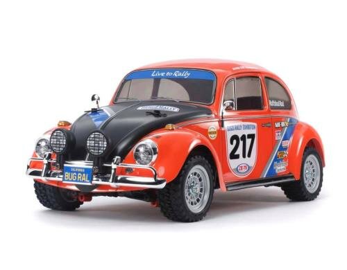 Tamiya VW Beetle Rally Bausatz, 1:10, 2WD, MF-01X Chassis