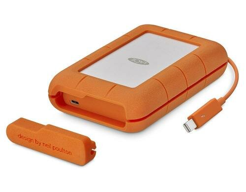 HD LaCie Rugged USB-C 2.5 5TB Thunderbolt USB 3.0 Typ C, silber/orange