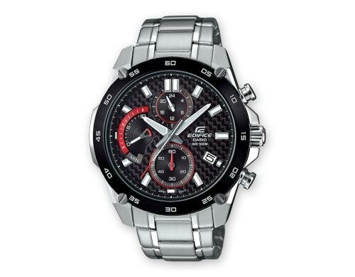 Casio EDIFICE EFR-557CDB-1AVUEF rot Stahlband, echtes Carbon, rot