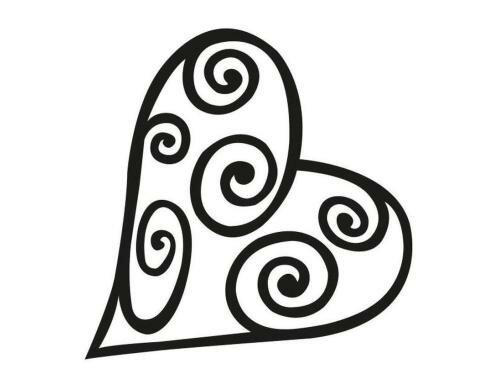 Glorex Reliefeinlagen Herz 50 x 50 mm