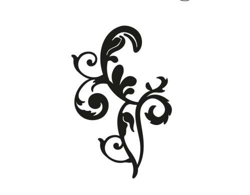 Glorex Reliefeinlagen Ornament 50 x 50 mm