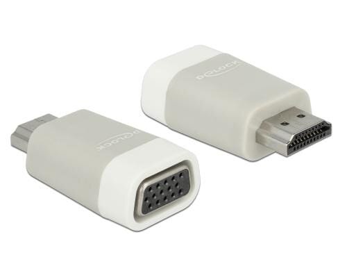 Monitoradapter HDMI zu VGA, Weiss HDMI-A Stecker zu VGA 15pin Buchse