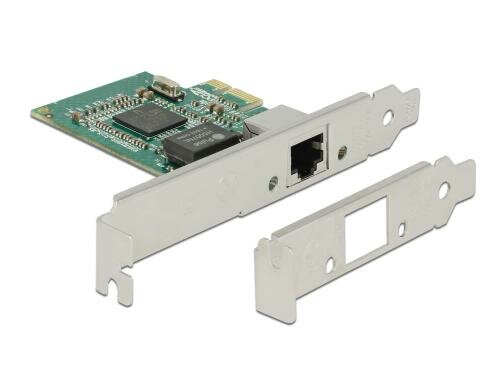 Delock PCI-Express Netzwerkkarte, 1Gbps inkl. Low profile Slotblech, Broadcom Chip