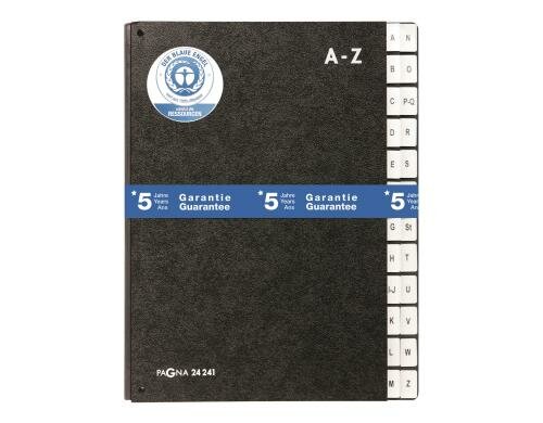 Pagna Pultmappe A4 A-Z schwarz, A4