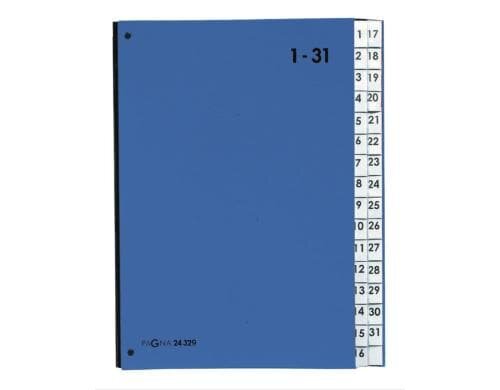 Pagna Pultmappe A4 1-31 blau, A4