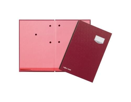 Pagna Unterschriftenmappe De Luxe rot Kunststoff, 20 Fächer, aufklapp. Namen., A4