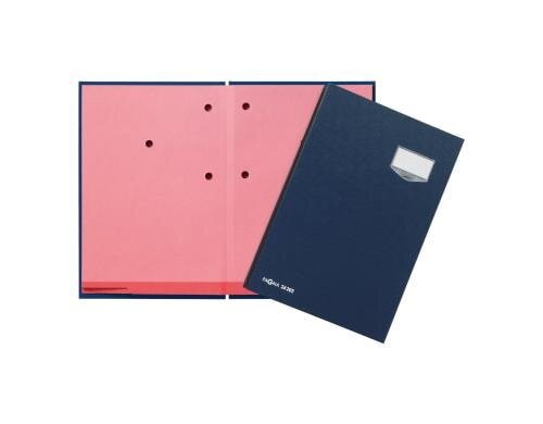 Pagna Unterschriftenmappe De Luxe blau Kunststoff, 20 Fächer, aufklapp. Namen., A4
