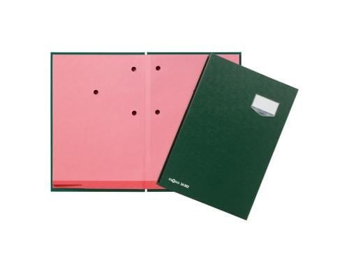 Pagna Unterschriftenmappe De Luxe grün Kunststoff, 20 Fächer, aufklapp. Namen., A4