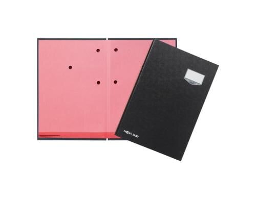 Pagna Unterschriftenmappe De Luxe schwarz Kunststoff, 20 Fächer, aufklapp. Namen., A4
