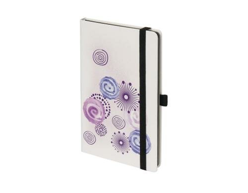 Biella Notizbuch Kompagnon White Trend A5, liniert, Flower