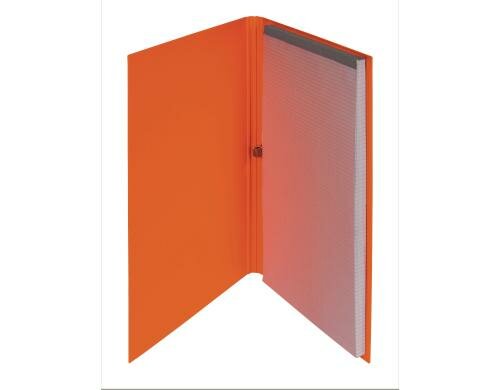 Biella Schreibmappe Skandal A4, orange, Abreissblock kariert