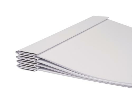 Biella Magnet-Klemmschiene A4 bis zu 35 Blatt, weiss, 2 Stk.