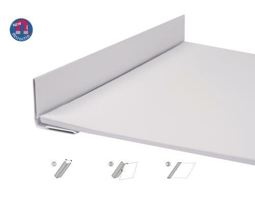Biella Magnet-Klemmschiene A5 bis zu 35 Blatt, weiss, 2 Stk.