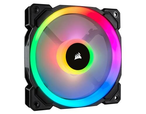 Gehäuselüfter Corsair LL120 RGB LED Single 120x120x25mm, 4Pin, 600-1700rpm, 18-30dBA