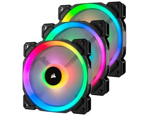 Gehäuselüfter Corsair LL120 RGB LED 3Pa 120x120x25mm, 4Pin, inkl.Lighting Node Pro